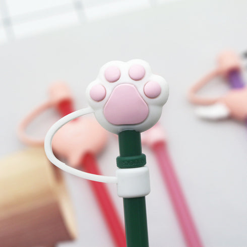 Cute Cartoon Silicone Straw Cap Dust PlugTumbler Straw Toppers for Tumblers, Dust-Proof Drinking Straw Caps for Reusable Straws Tips